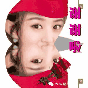 302…谢谢你!动态表情!