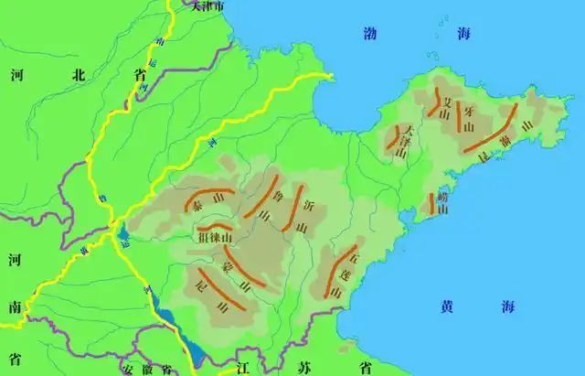河流故道众多,河网繁杂,也正是这些地方,是山东人口稠密,城市分布的