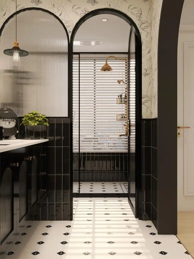 法式复古风卫生间装修安利.