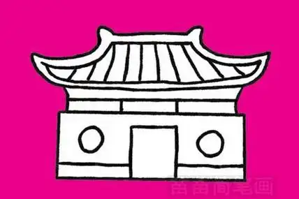 五台山简笔画 五台山简笔画图片大全