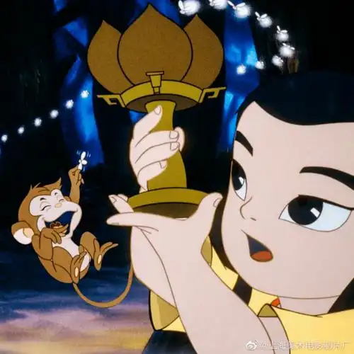 《宝莲灯》中沉香图源:上海美术电影制片厂《葫芦兄弟》中的七色葫芦