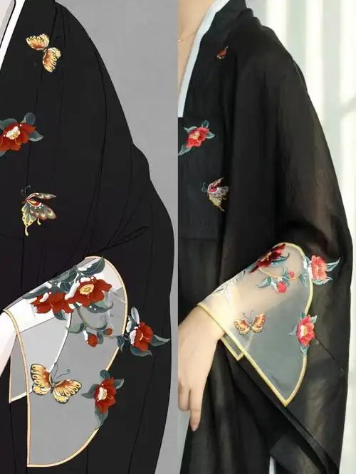一些汉服的绣花设计