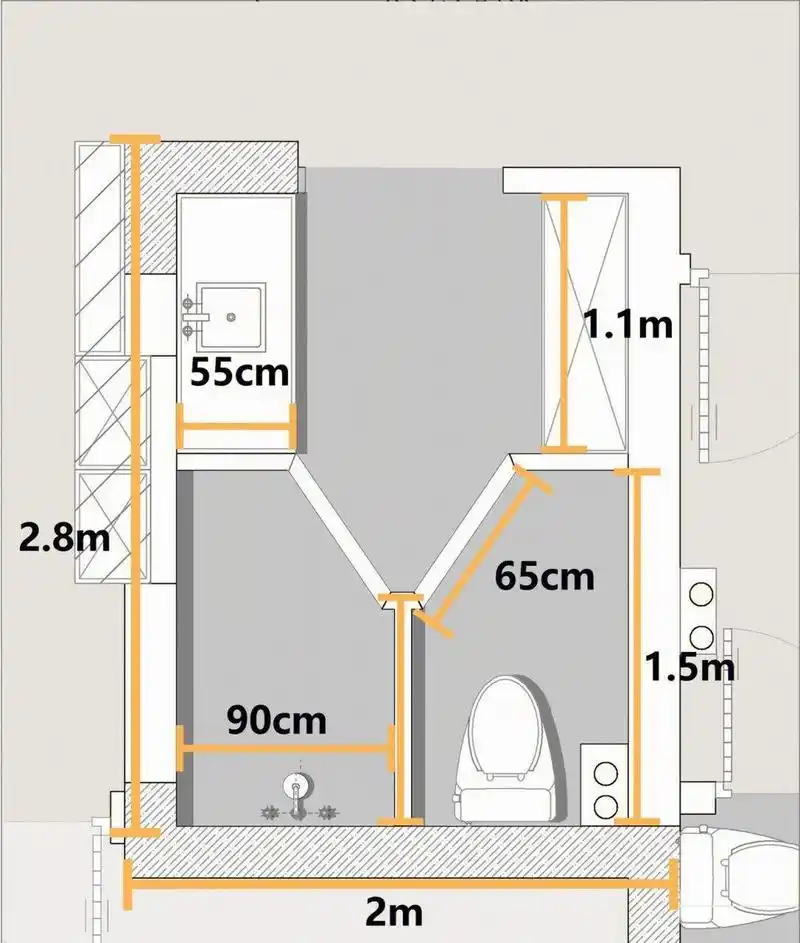 我家被问爆的三分离卫生间 [照相机] 附详细尺寸 我家的三分离卫生间