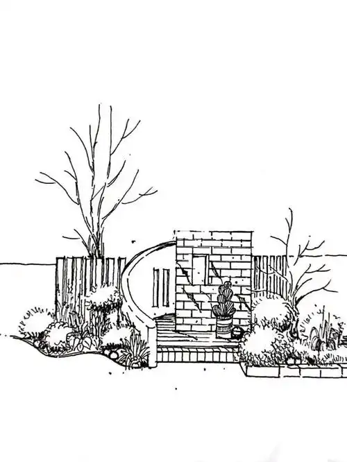 庭院设计丶手绘效果表现