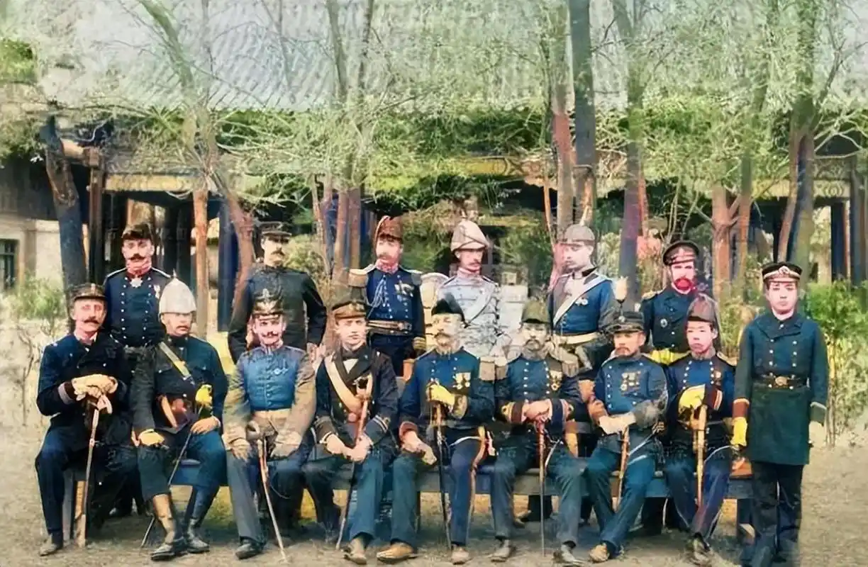 历史老照片# 这张历史遗留的八国联军的照片,提醒着我们:勿忘国耻