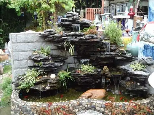 英石小假山庭院假山流水