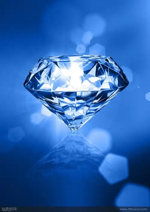 藏蓝色水晶钻石高清图片 - 素材中国16素材网
