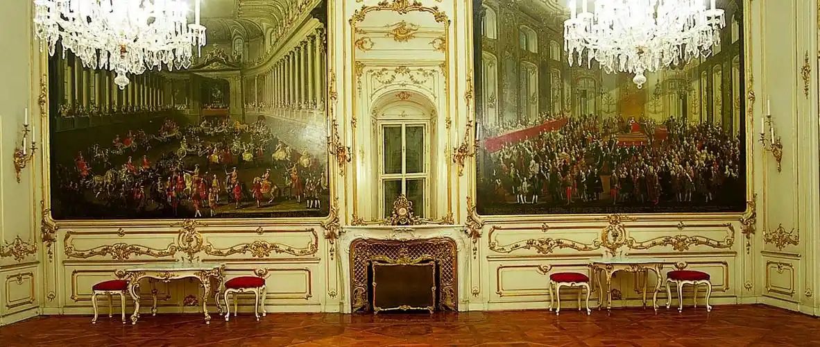 原创欧洲行69美泉宫承载着厚重历史的宏伟宫殿内景