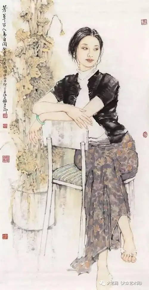 和情感写意 —— 中国著名获奖画家,博士生导师赵建成人物水墨肖像画