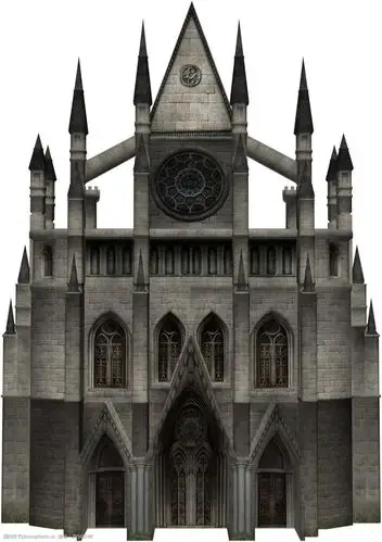 立体欧式城堡png元素