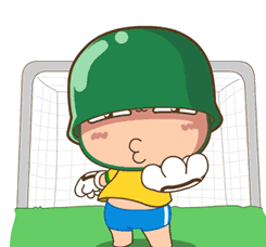 炮炮兵守门员可爱挑逗gif动图_动态图_表情包下载_soogif