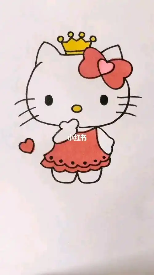 kt猫结婚简笔画