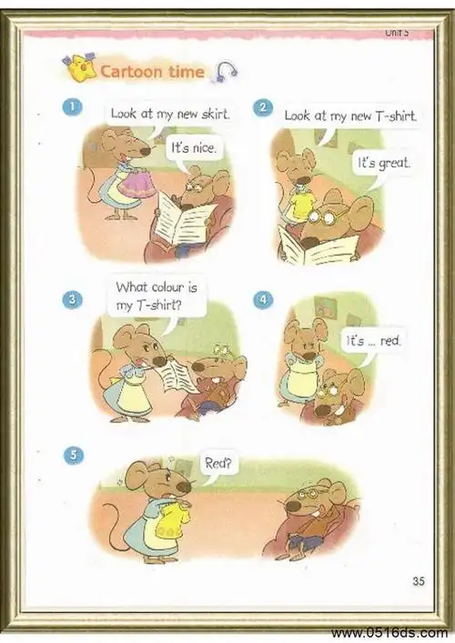 译林版小学三年级英语上册第5单元lookatme课文录音翻译