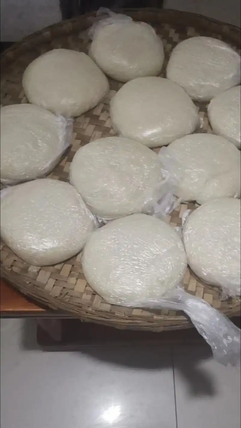 纯手工糍粑做法 #祝大家中秋节快乐  - 抖音