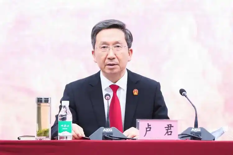 卢君院长为辖区两级法院干警作两个确立主题教育专题理论宣讲