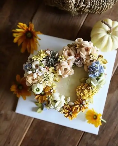 gege美食美刻做的韩式自然系裱花