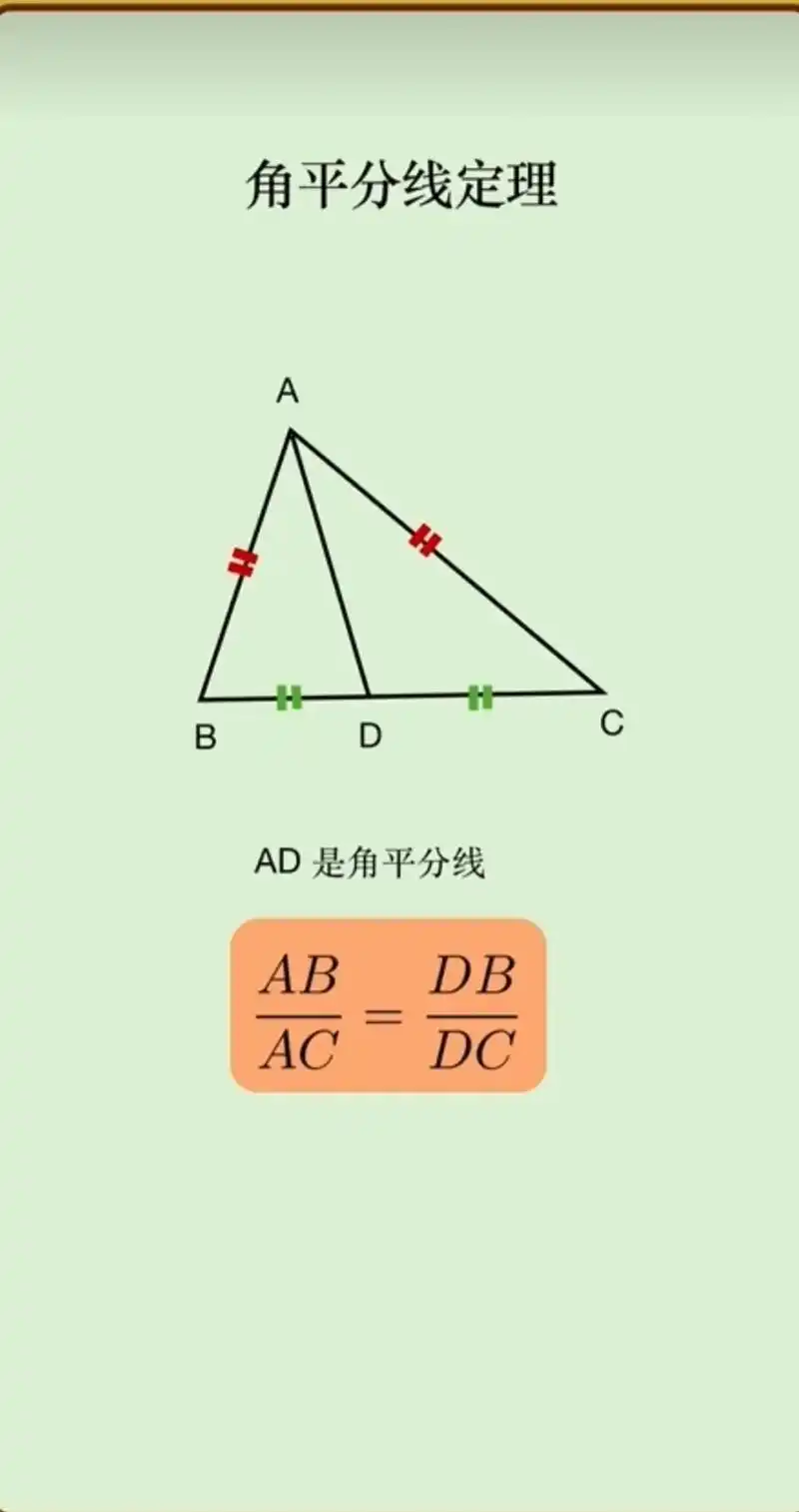 角平分线定理94,你们的初中老师该给你讲过吧#每天跟我涨知识 - 抖