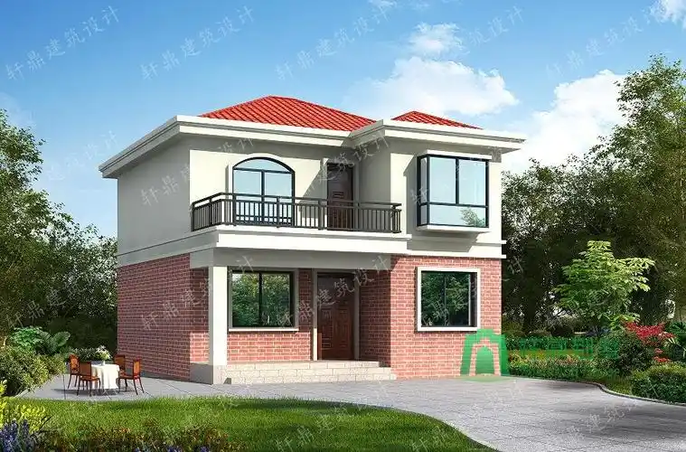 超高人气自建房屋设计图,15万左右盖二层小别墅