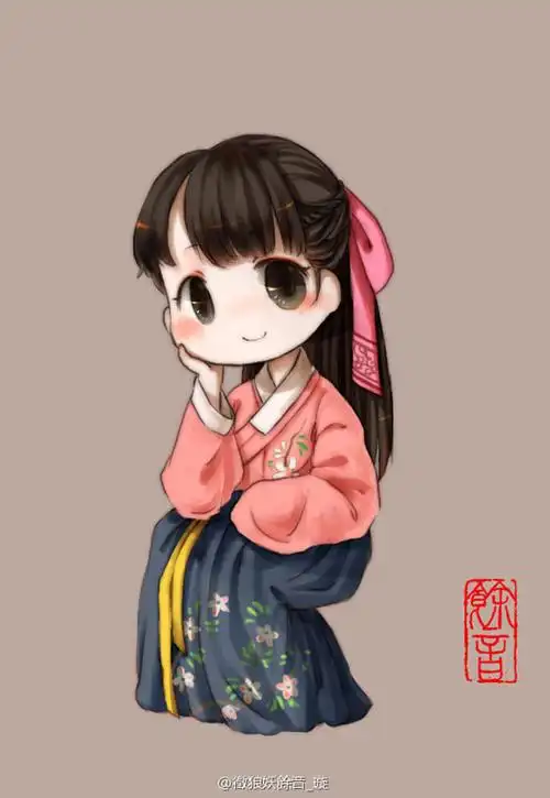 q版汉服袄裙via徵狼妖余音