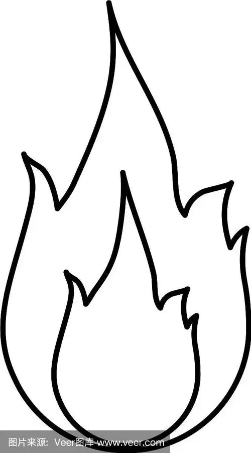 火灾火焰的图标