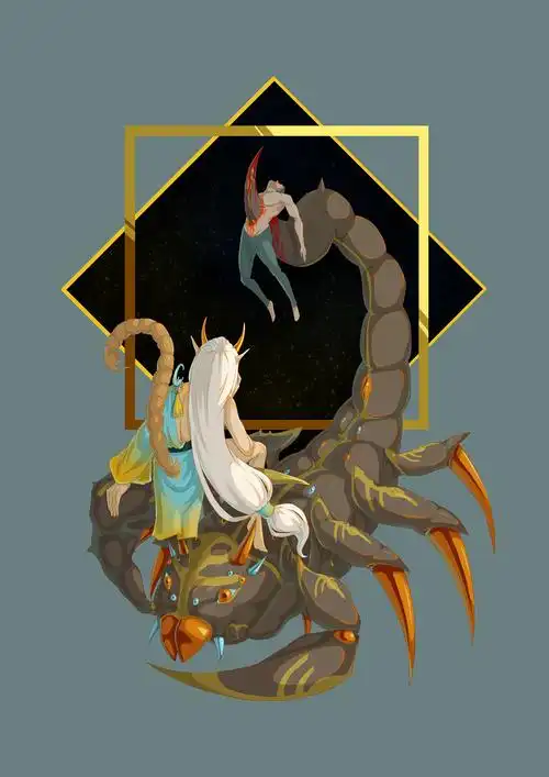 嫉妒,用毒辣的蝎子与观看被穿透的人表达嫉妒的感觉