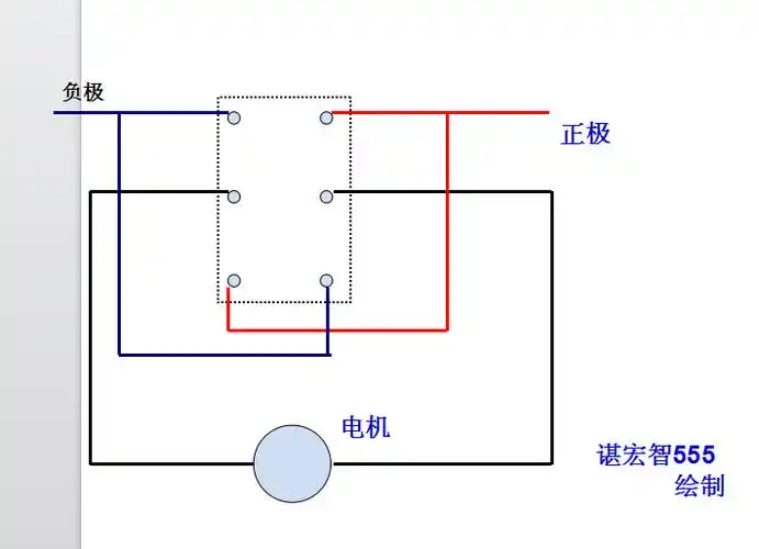 三轮电动车倒顺开关接线