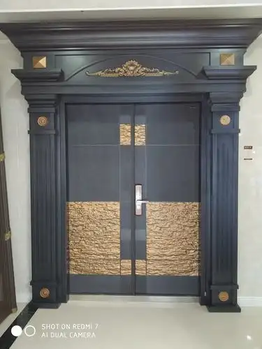 熙旺门业 豪华铸铝 压花 拼接 别墅大门 简约 时尚的铸铝 压花 拼接