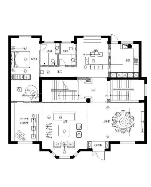 隅-300平中式别墅