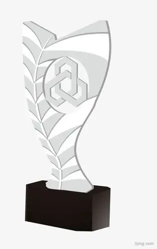 水晶奖杯png素材透明免抠图片-装饰效果