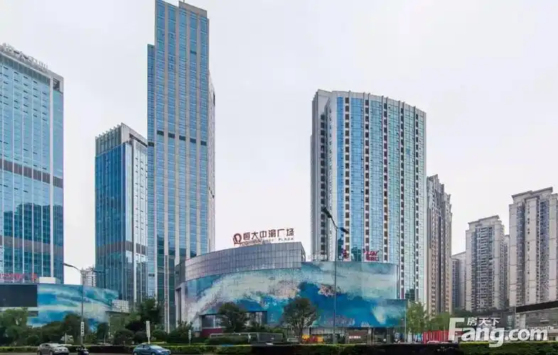 恒大中渝广场写字楼出租·办公室租赁嘉州轻轨丨央企遗留豪华装修丨