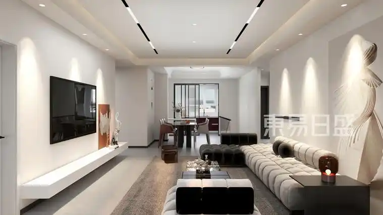 未央金茂府320平米五室两厅装修效果图现代极简风格案例