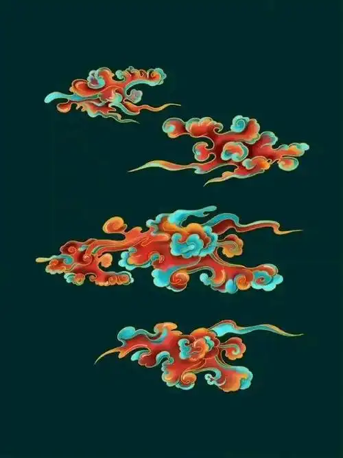 素材| 500朵-古风祥云花纹参考~!|云气|卷云纹|云雷纹|朵云纹_网易订