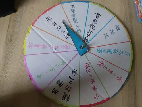 充实一下课外时间,和老妈一起做的转盘游戏