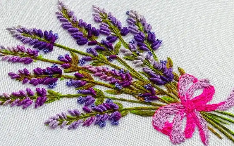 俄罗斯gm刺绣针法系列之薰衣草