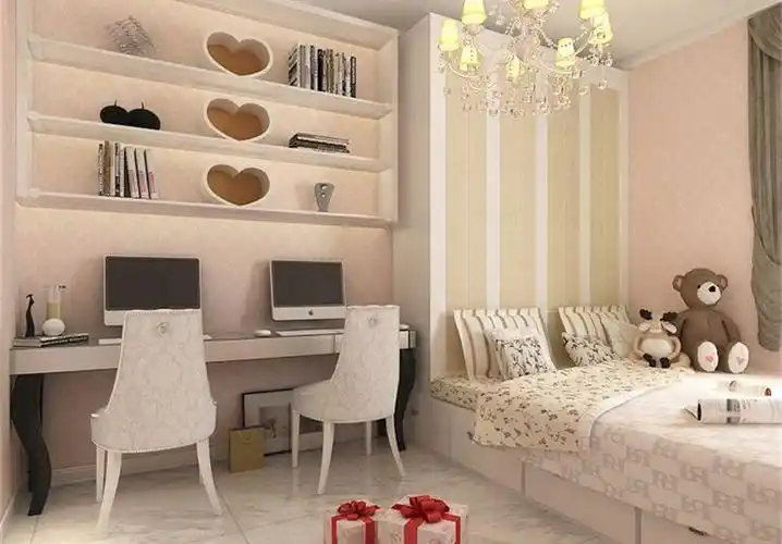 现代简约二居室卧室榻榻米装修效果图