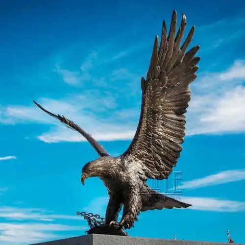 热卖花园装饰大型金属青铜铸铁鹰雕像雕塑