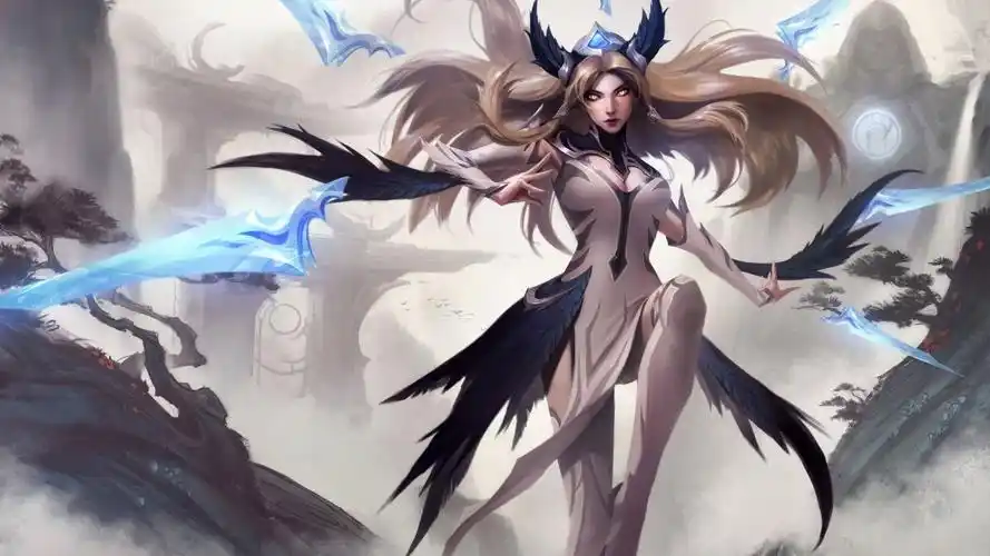 ig冠军皮肤原画刀锋舞者艾瑞莉娅刀妹4k原画图片