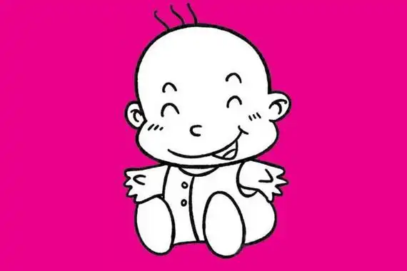 婴儿怎么画 婴儿简笔画步骤教程及图片大全