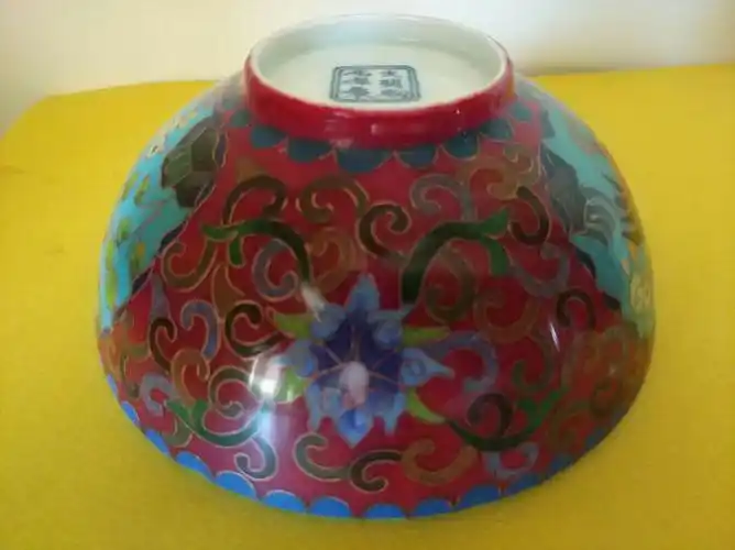 我的收藏……明成化瓷胎掐丝珐琅碗