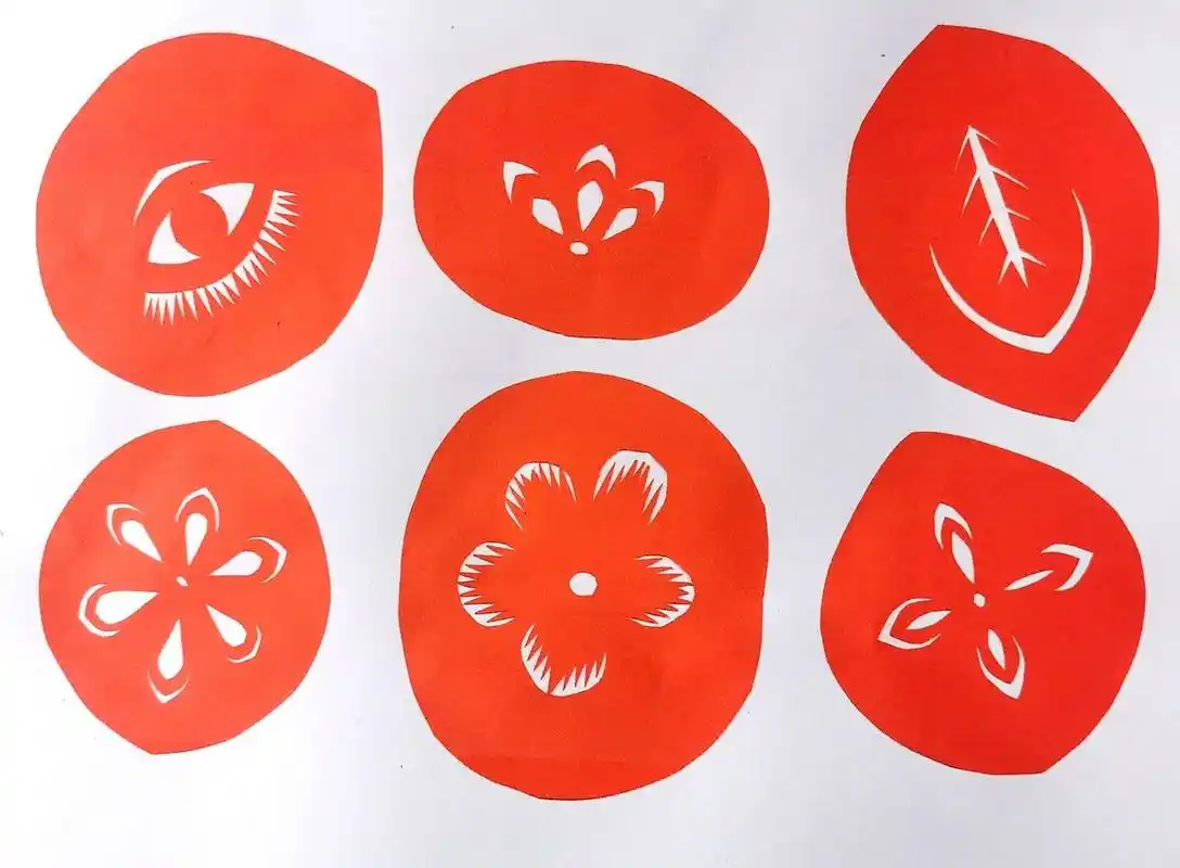 剪纸常用纹样(更新)   剪纸基础纹样,剪纸纹样组合图案练习参考.