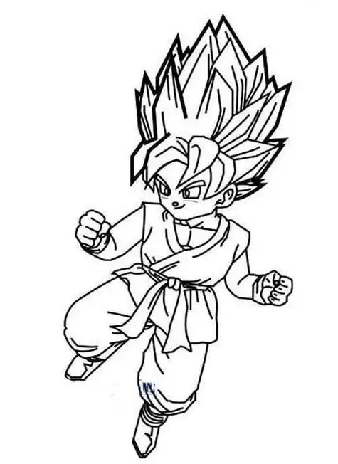 龙珠超孙悟空简笔画教程