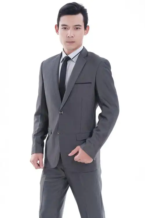 2015春秋新品职业休闲男式正装全套装男士商务西服西装修身版