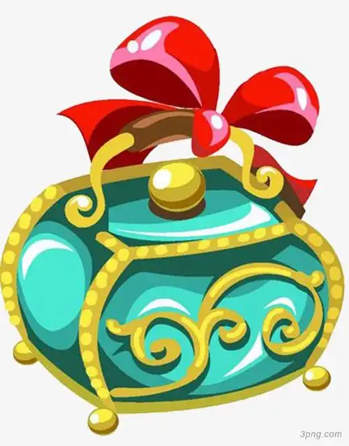 蓝色大蝴蝶结百宝箱魔法宝盒