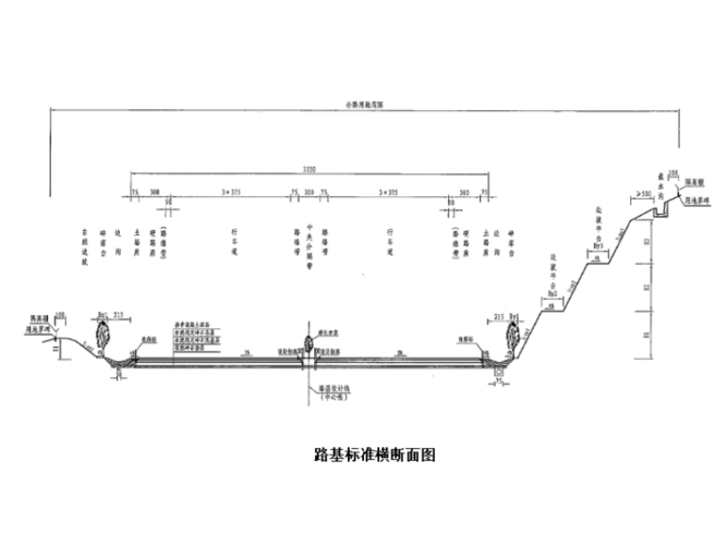 路基标准横断面图