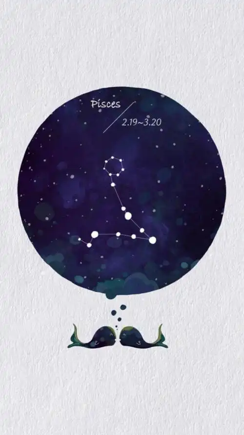 十二星座星空图——双鱼座