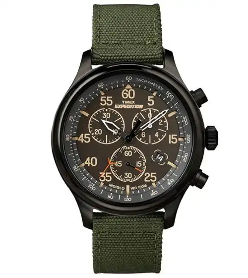 timex 天美时 男式 远征系列 三眼 夜光男士手表 tw4b10300