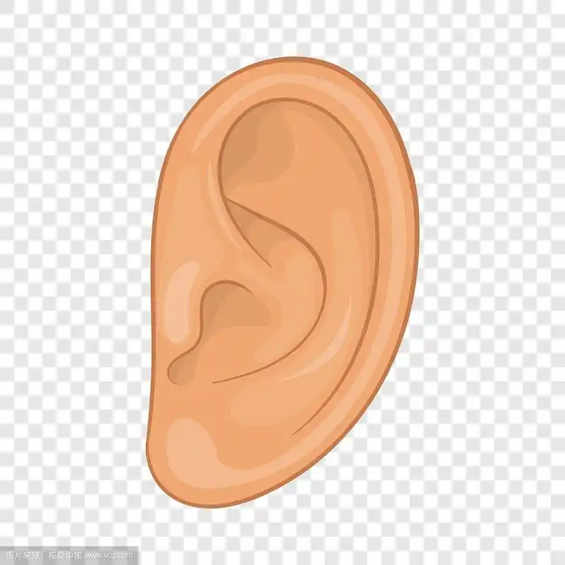 耳朵图标卡通风格