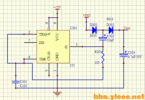 ne555的升压电路