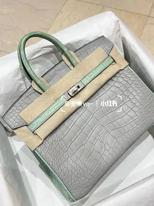 爱马仕birkin 25 雾面鳄鱼94高级感