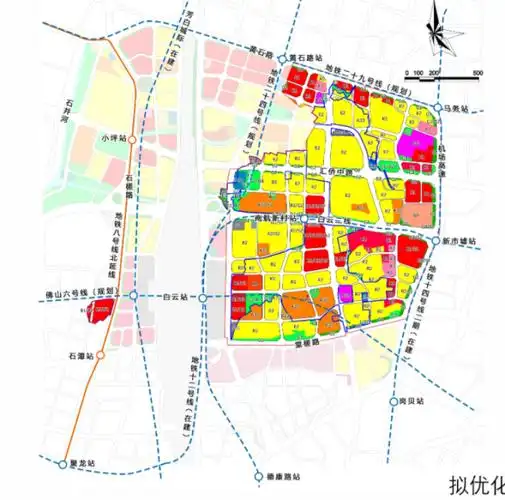 白云两片区规划优化涉及广州设计之都白云站
